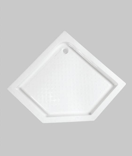 Поддон акриловый ABS12 90х90х15 трапеция (с сифоном) EG230006