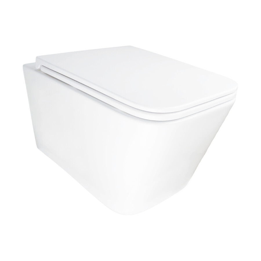 Унитаз подвесной Azario Pace 360х520х365 безободковый, система смыва "Скрытое Торнадо", с быстросъемным сиденьем "Микролифт" AZ-5172T-WHT