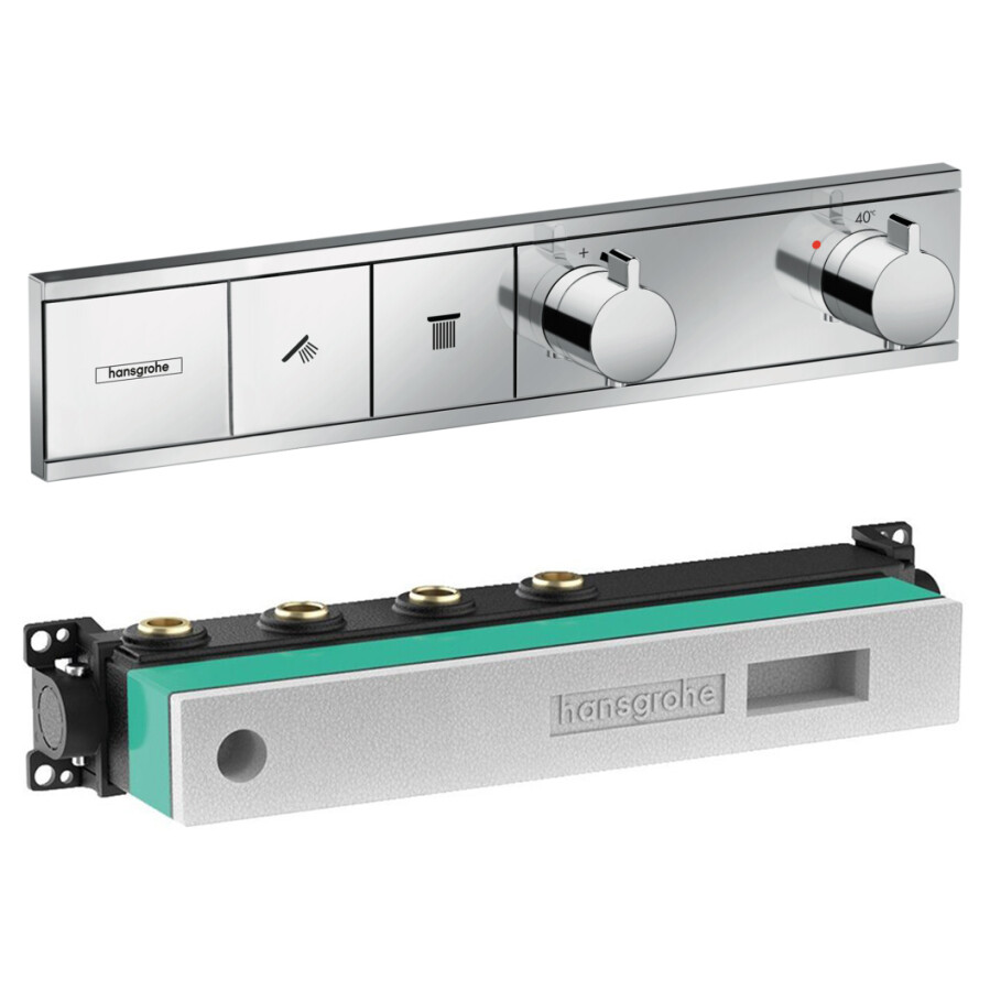 Hansgrohe 15380000S Set HG RainSelect термостатический смеситель для душа (15380000+15310180) Хром