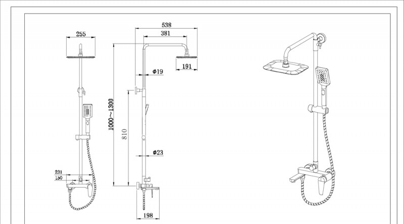Bravat Arden F6351385CP-A1-RUS Душевая система