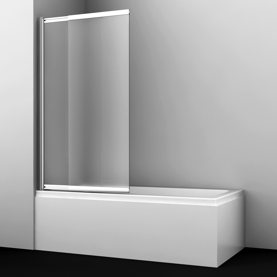 WasserKRAFT Main 41S02-100L Matt glass 100*140 шторка на ванну