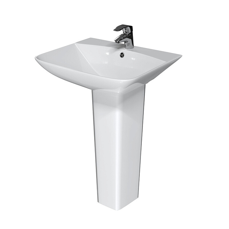 Раковина Azario Сэта 560х470х830 на пьедестале, белый AZ-5002