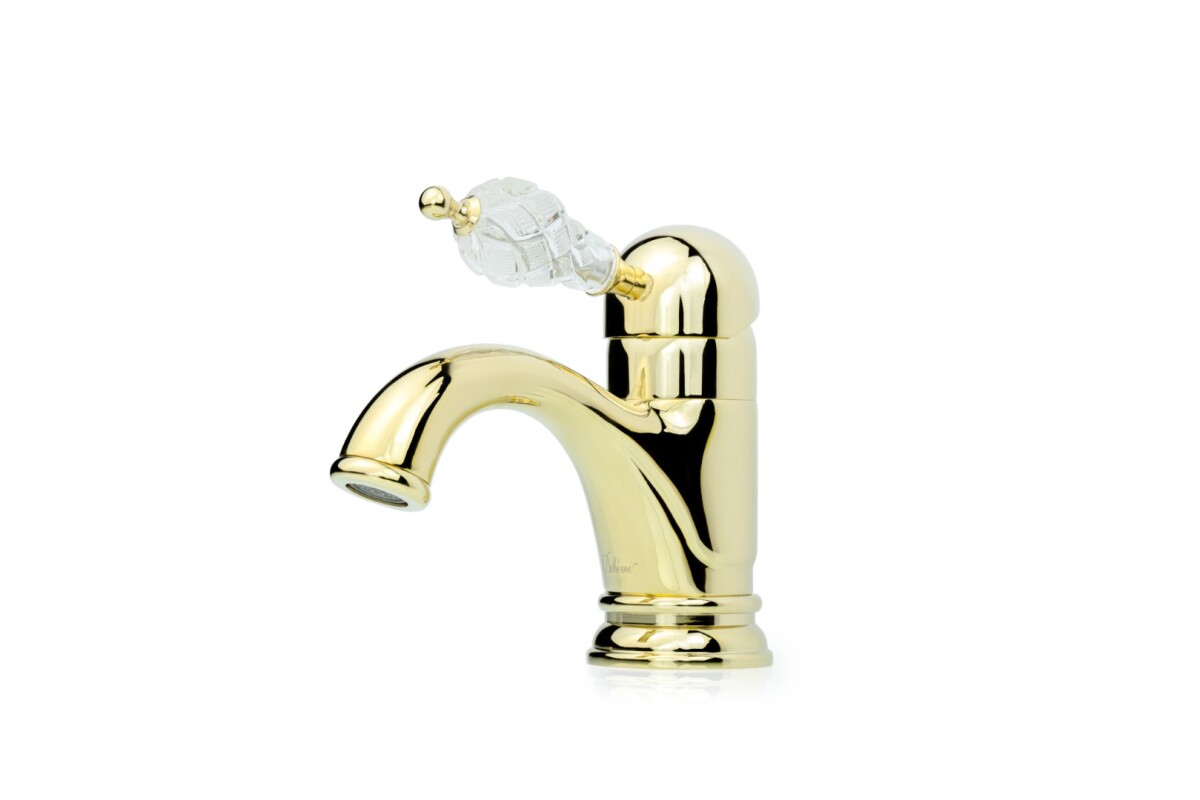 Смеситель для раковины Boheme Cristal Золото 281-CRST