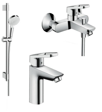 Hansgrohe Logis Loop 1022018 акционный набор смесителей для ванной 3 в 1