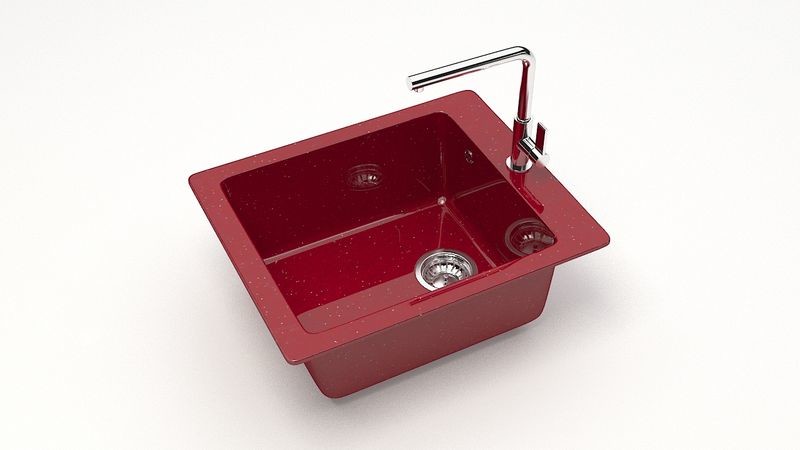 Marrbaxx Линди Z8 Мойка для кухни глянцевая красная