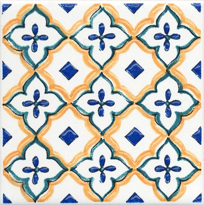 Kerama Marazzi Капри 10х10 см вставка настенная майолика 8 STG\A491\1146H