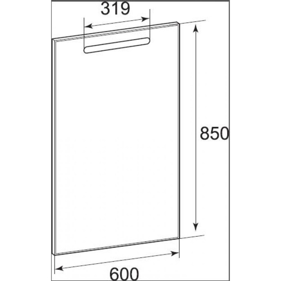 Зеркало Roca The Gap 60 85 см LED подсветка, антизапотевание ZRU9302688