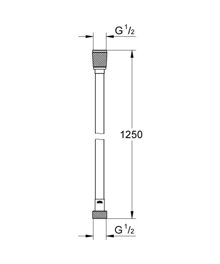 Grohe Silverflex 28362A00 душевой шланг темный графит глянец 1250 мм