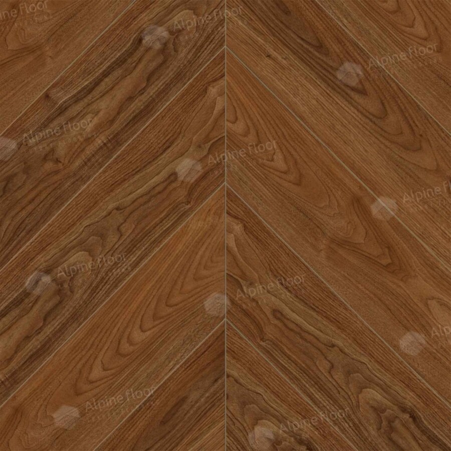 Alpine Floor Chevron Alpine SPC ламинат Орех Нойер ЕСО 18-22 600х127х5 mm