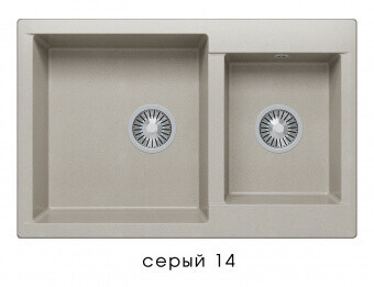 Polygran Brig 772 77 50 см мойка для кухни серый 14