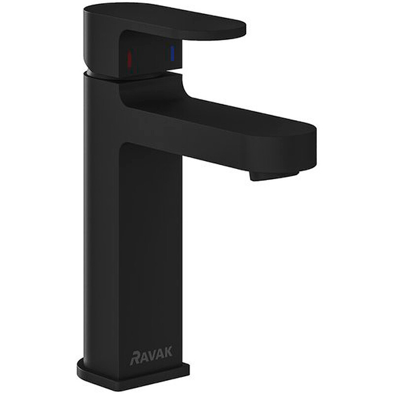 Ravak Chrome CR 014.20BL Смеситель для умывальника черный матовый X070428