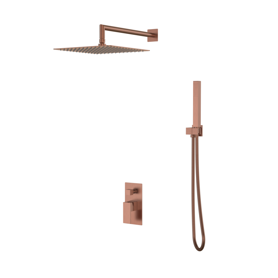 Душевая система без излива Boheme Qubic Brushed Bronze 474-3-BRB