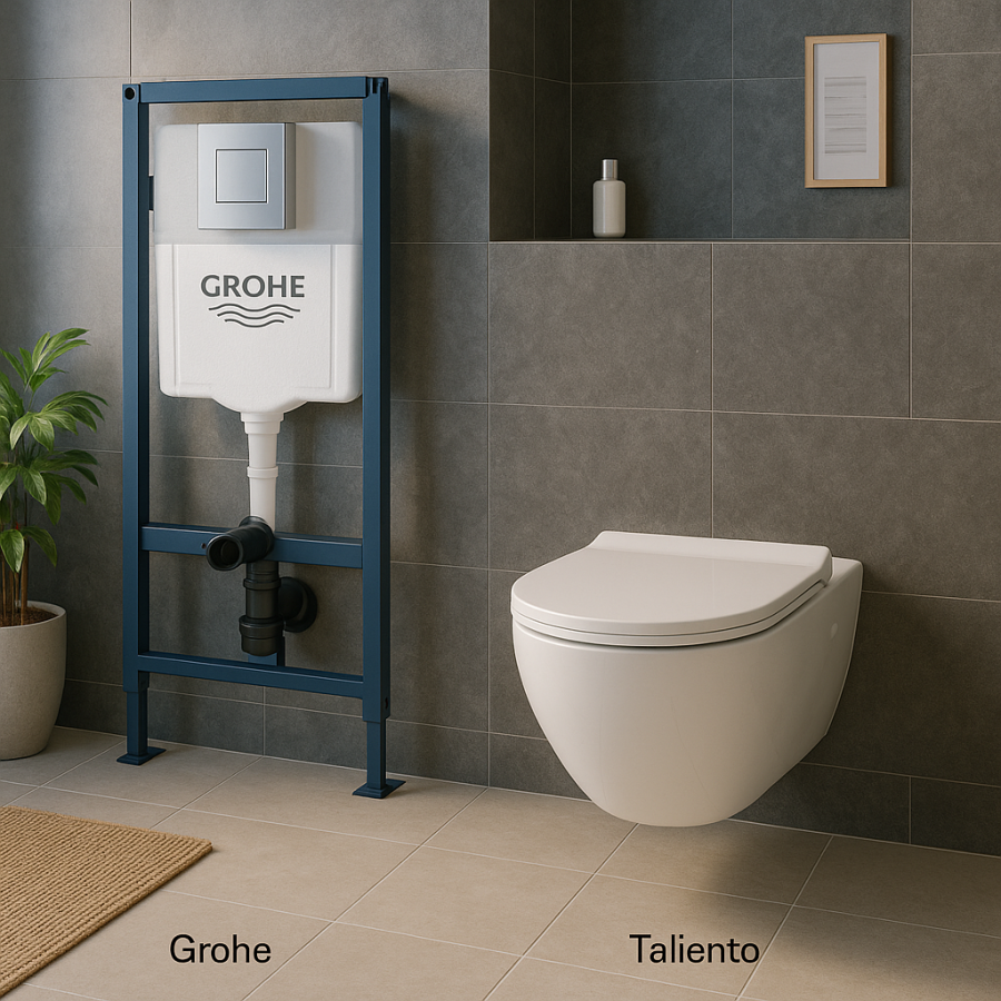 Комплект подвесного унитаза Taliente Amato + инсталляция Grohe Rapid SL 38772001