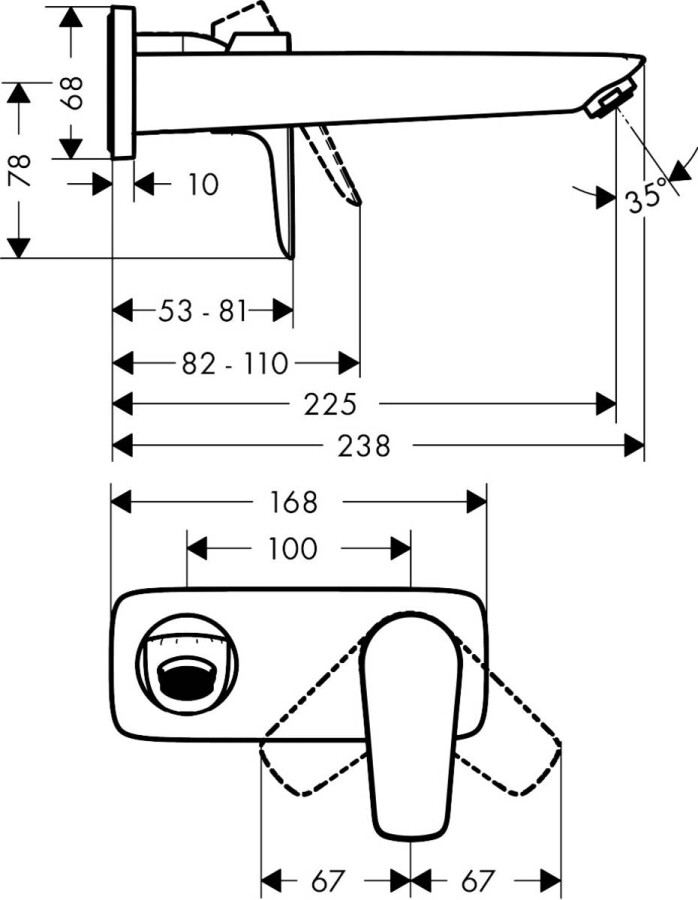 Hansgrohe Talis E 71734000 смеситель для раковины хром