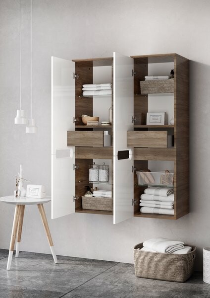 Ravak Classic SB 350 R X000000310 Шкаф-пенал белый/береза, правый