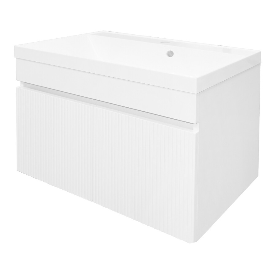 Комплект Тумба Loranto Serenada 70 700х450х550 подвесная, с раковиной Астория 70, белый CS00096748