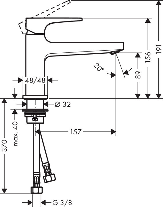 Hansgrohe 74502000 Metropol смеситель для раковины хром