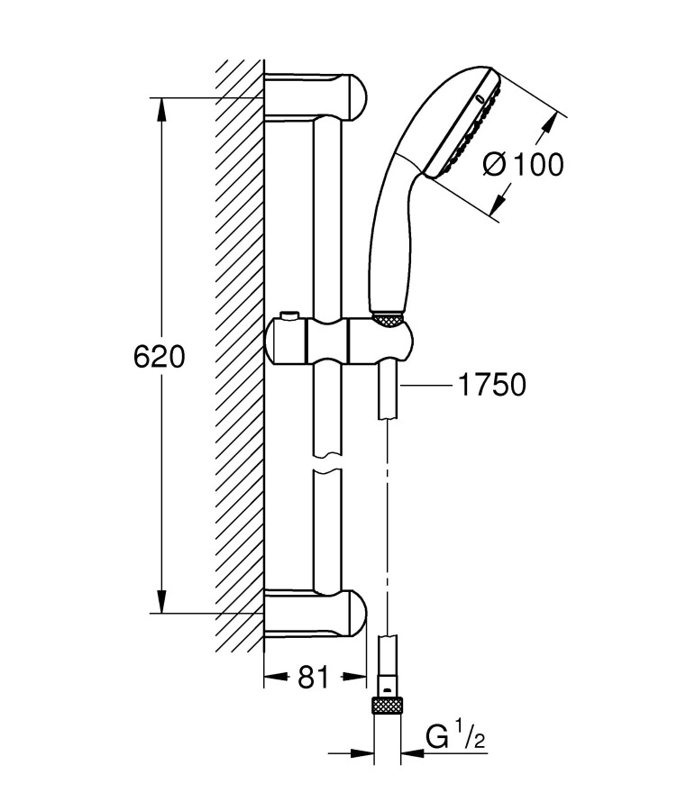 Grohe Tempesta New 27853001 душевой гарнитур