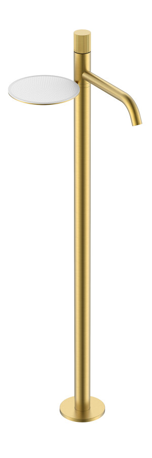Смеситель для раковины напольный Boheme Stick ручка Linea Matt Gold 120-MG.3