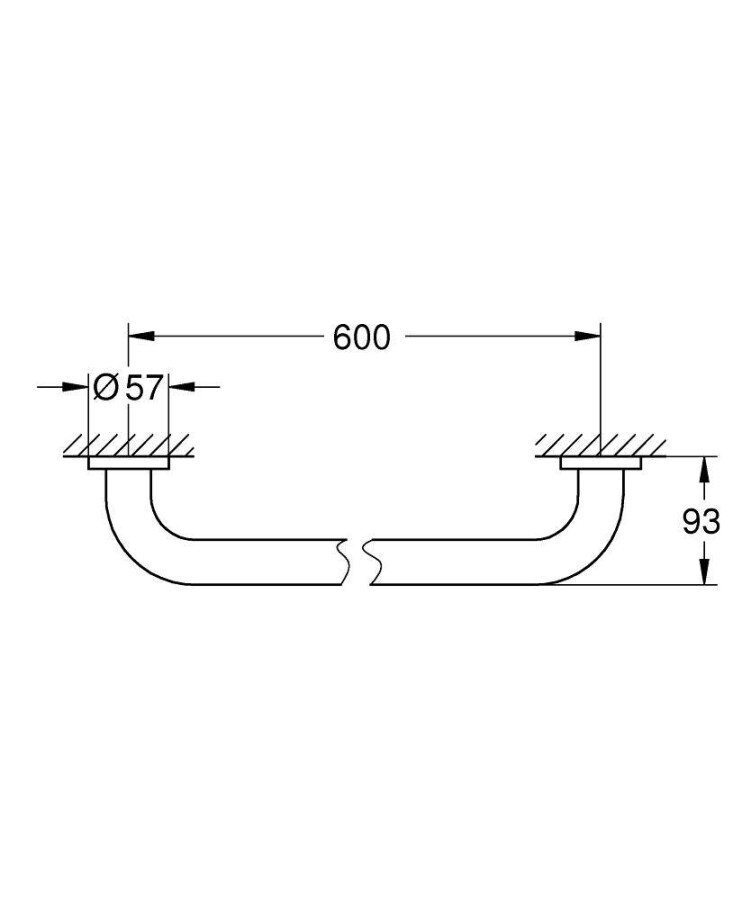 Grohe Essentials 40794001 поручень для ванны 610 мм