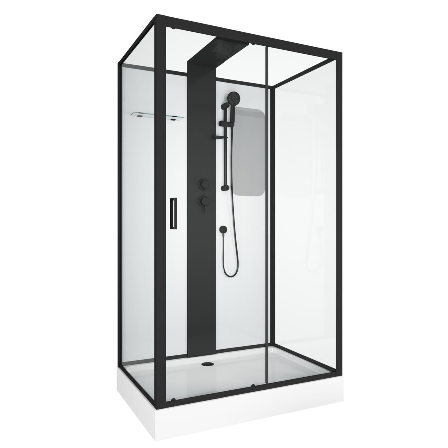 Душевая кабина Grossman Elegans GR252Q (120х80х217) дверь раздвижная,6 мест