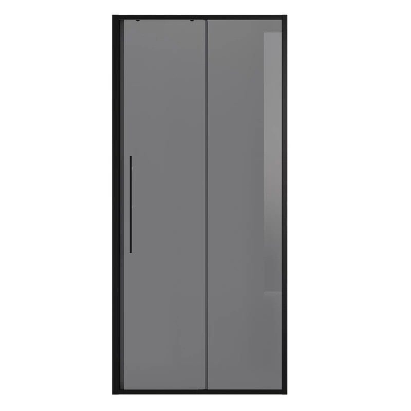 Дверь в нишу Niagara Nova NG-85-9TB (90х195) черный матовый,стекло тонированное,дверь раздвижная,1 место