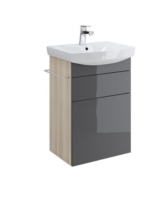 Cersanit Smart 60 см тумба с раковиной SU-SMA-CA60/Gr подвесная