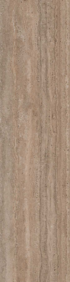 Керамический гранит Ступень фронтальная клееная Kerama Marazzi Прованс Про Травертин коричневый светлый матовый обрезной 33x119,5x0,9 KM6012G0981RGCF