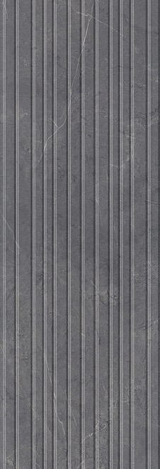 Kerama Marazzi Низида 25х75 см плитка настенная серая глянцевая структурная
