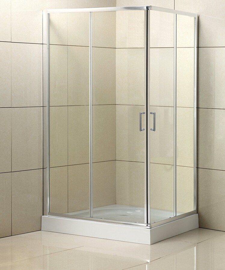 BelBagno Uno душевой углок 100х90, прозрачное стекло UNO-195-AH-2-100/90-C-Cr