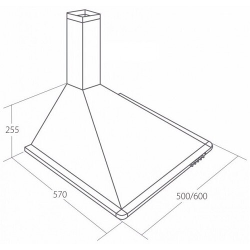 Akpo WK-5 Elegant turbo 50 см нержавейка вытяжка
