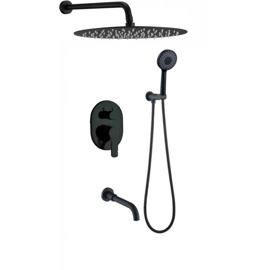 Berges Ventas 3R BLACK душевая система скрытый монтаж черный 073008