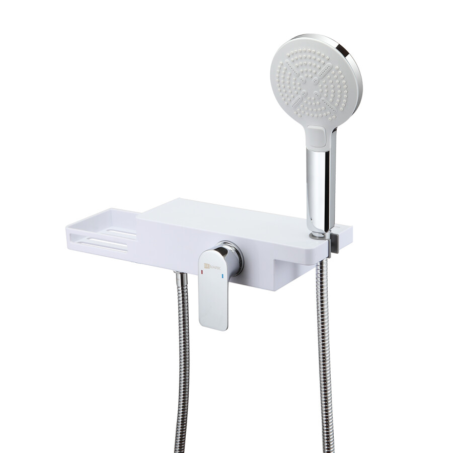 Lemark LM6903CW Unibox смеситель для ванны хром/белый