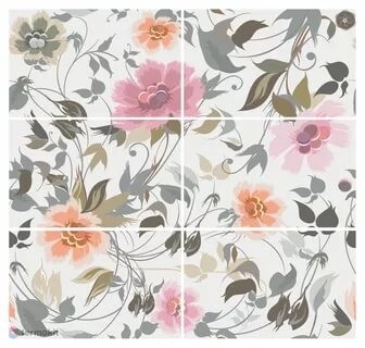 Газкерамика Line Grass 80х75 панно из 6шт матовое