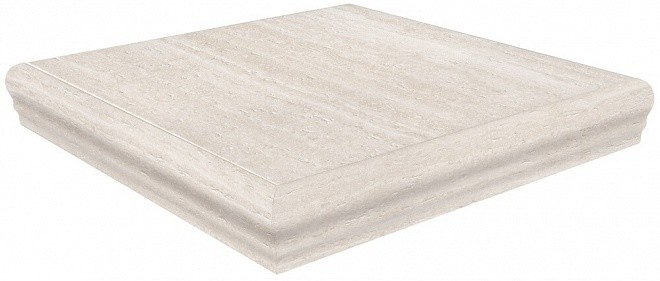 Kerama Marazzi Пантеон SG157100R\GR\AND беж светлый правая угловая ступень керамогранит 34x34 см