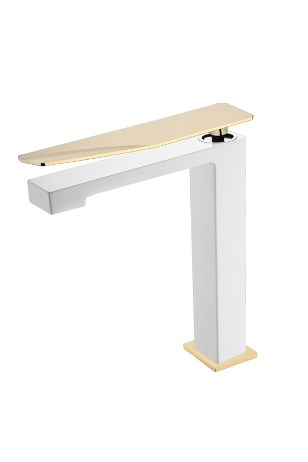 Смеситель для раковины Boheme Q White-Gold 142-WG.2