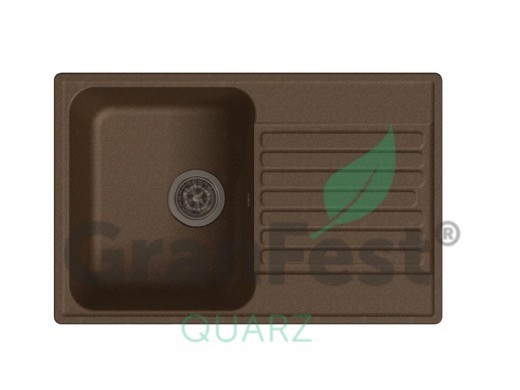 GranFest Quarz GF-Z 78 кухонная мойка терракот 74х48 см