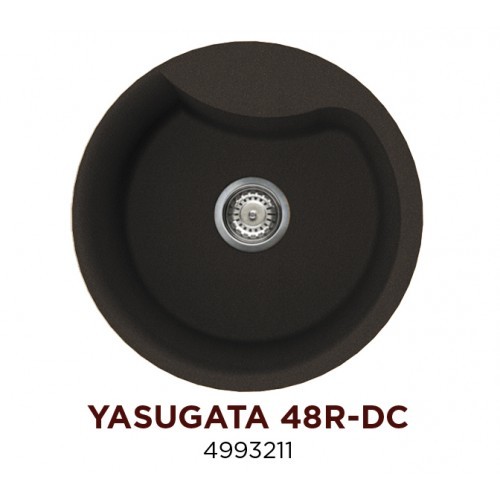 Omoikiri Yasugata 48R-DC 4993211 кухонная мойка тetogranit темный шоколад 48,5х48.5 см