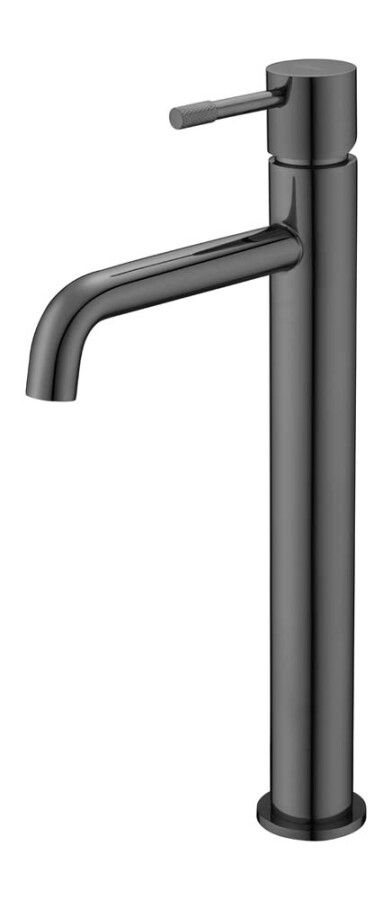 Смеситель для умывальника высокий Boheme Uno Shine Gun Metall 462-SGM