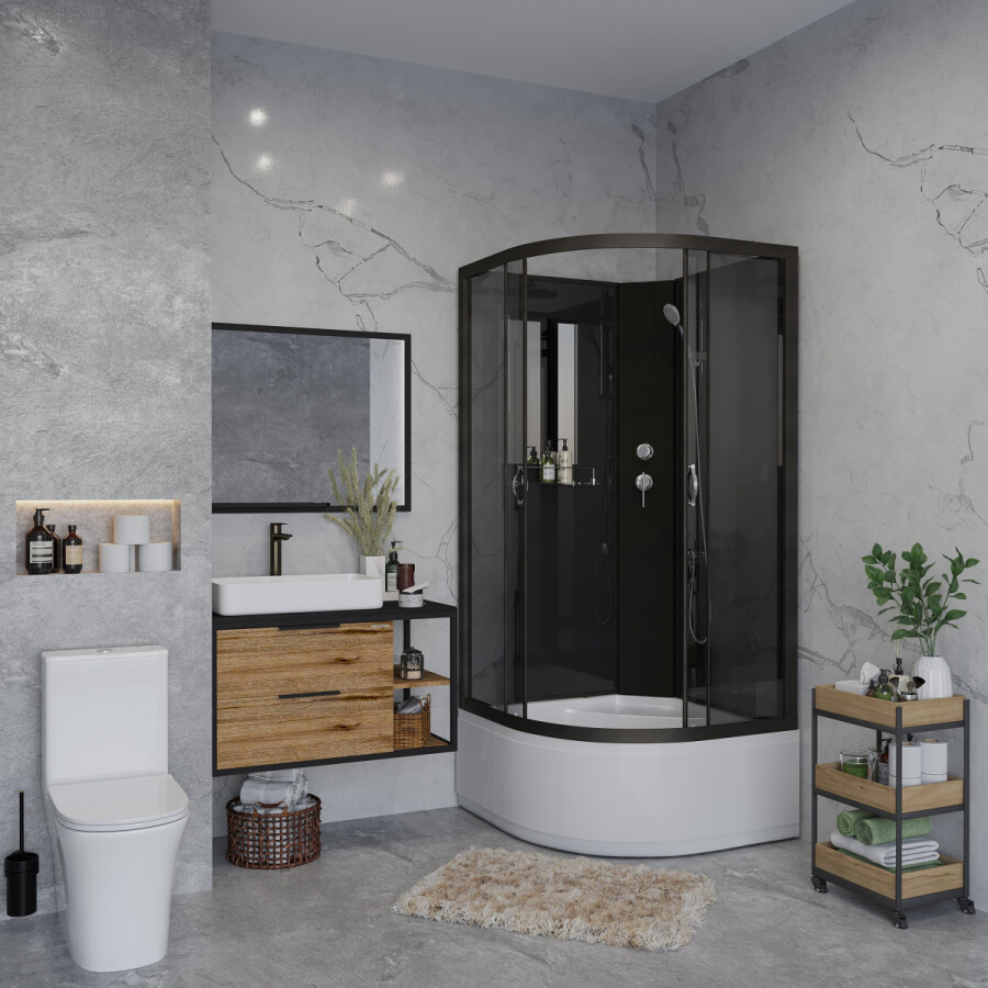 Niagara NG 6508-14BK Душевая кабина 90x90 Без крыши 65081434BK