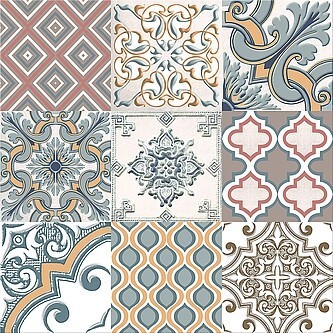 Azori eclipse Ornament 33х33см плитка напольная глянцевая