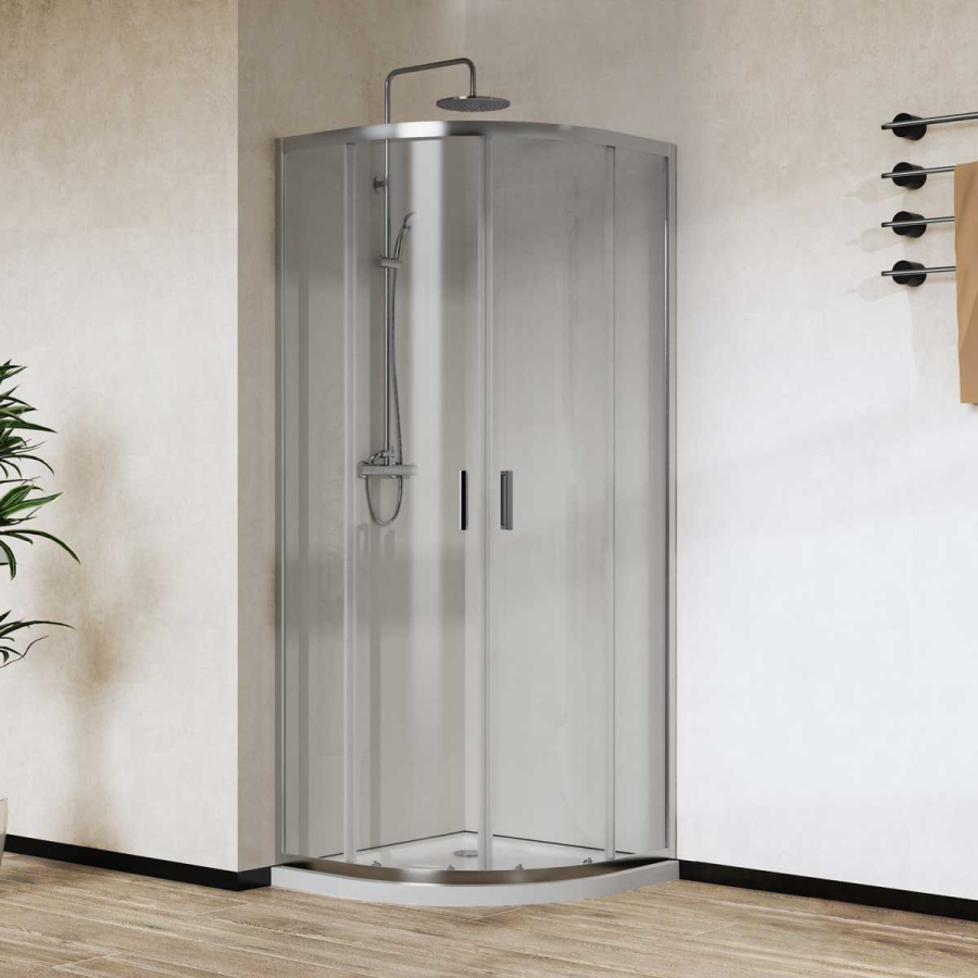 Vincea City душевой уголок 80х80 см хром / прозрачный VSQ-5CT800CL