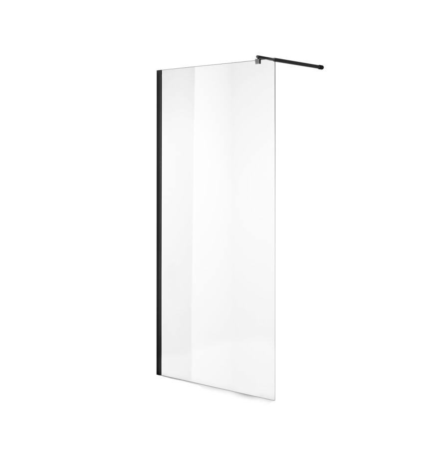 Душевая перегородка Niagara Nova NG-683-10ВLACK (100х195) черный,стекло прозрачное,1 место