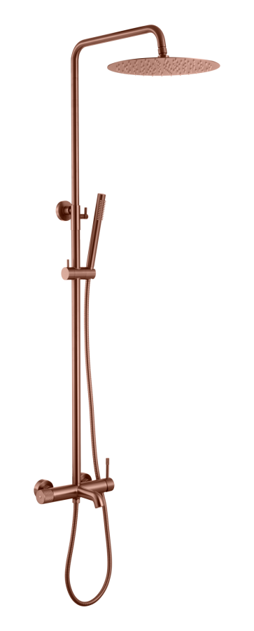 Душевая система Boheme Uno Brushed Bronze с изливом 468-BRB