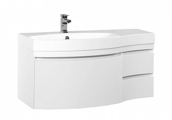 Aquanet Опера 115 тумба с раковиной 00212991 подвесная, левая