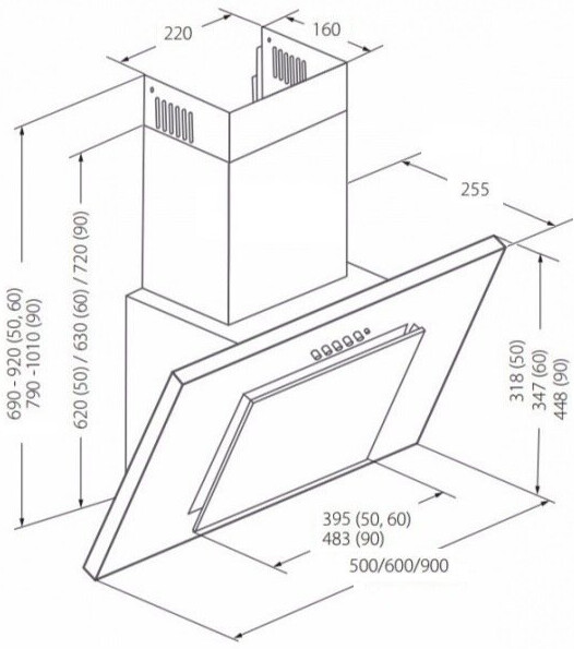 Akpo WK-4 Nero eco 50 см бежевый вытяжка