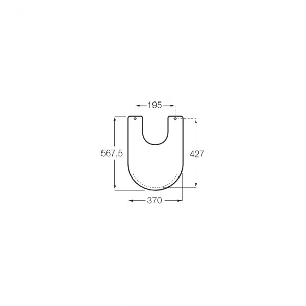 Крышка для биде Roca Carmen белая 806B5000B