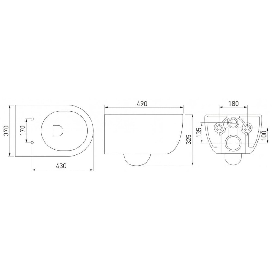 Berges Wasserhaus Ego Rimless 082122 унитаз подвесной