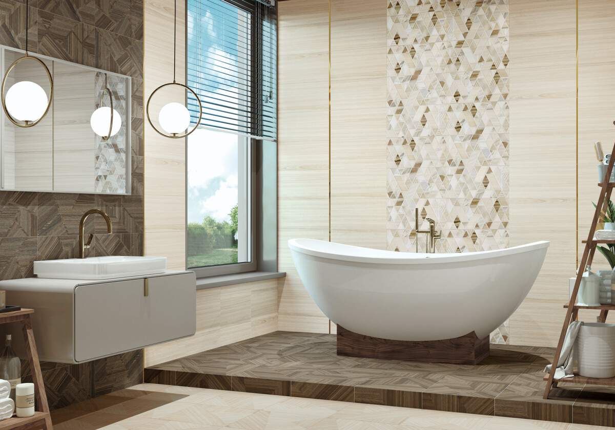 NewTrend Essense Beige плитка настенная 249*500*8,5 WT9ESS11