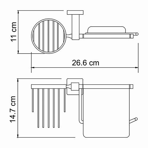WasserKRAFT Lippe K-6559 держатель для туалетной бумаги хром